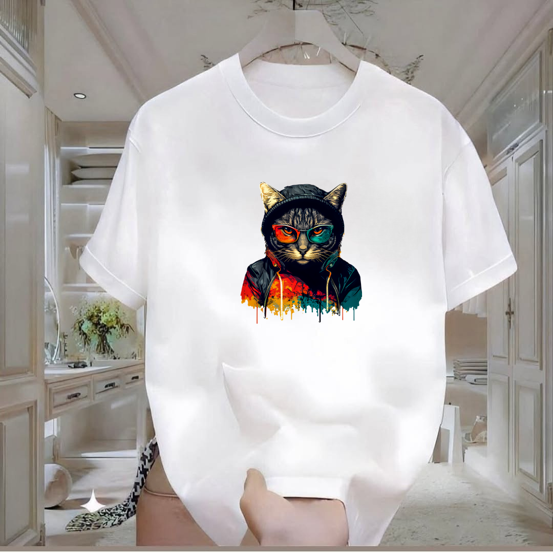 Kedi Baskılı Tshirt