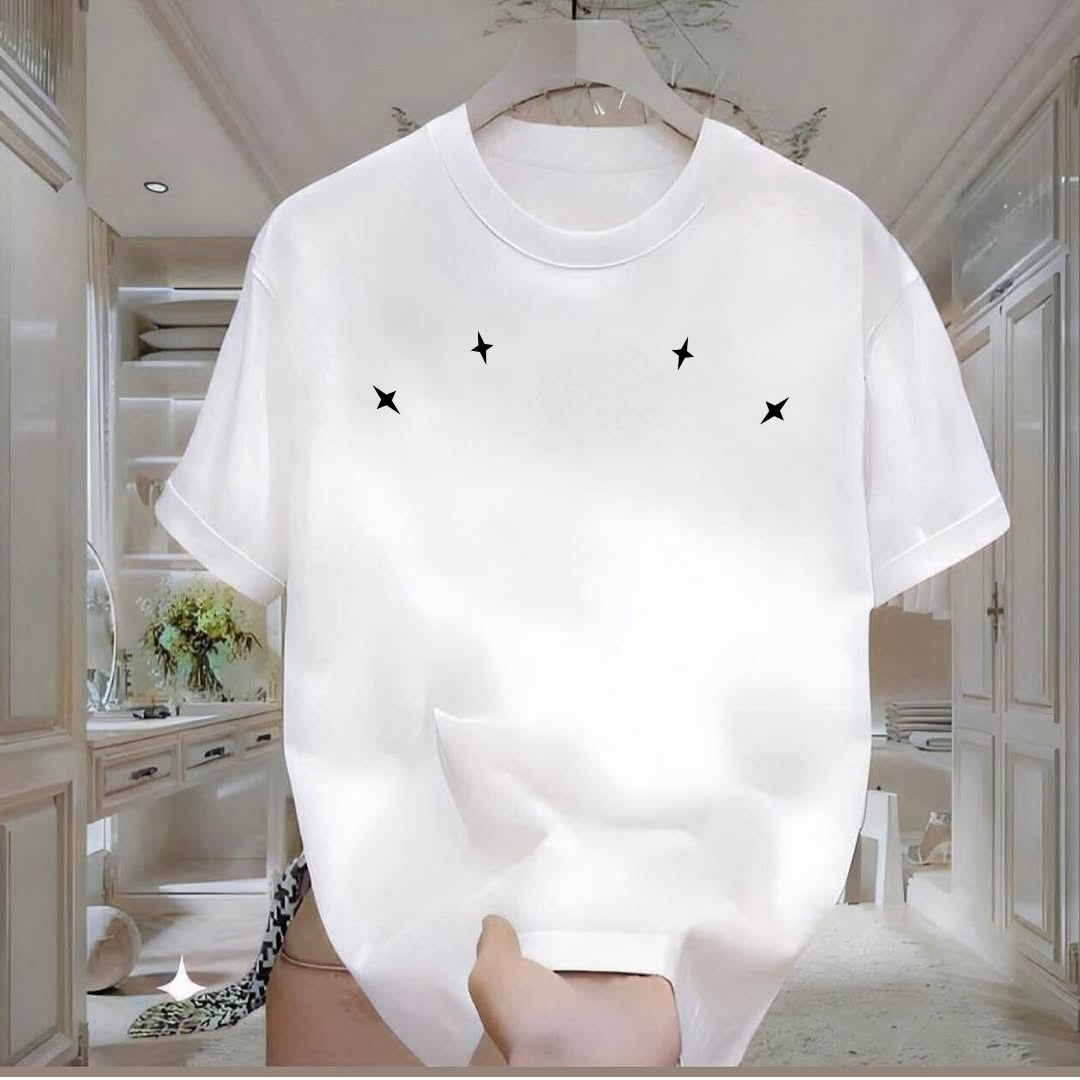4 Yıldız Baskılı Tshirt