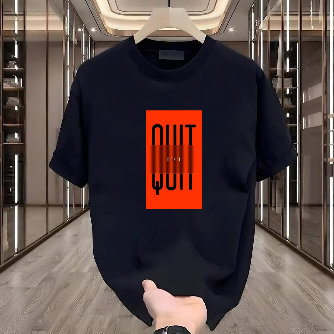 Dont Quit Baskılı Tshirt