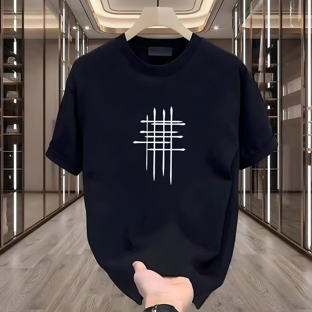 Çizgi Baskılı Tshirt