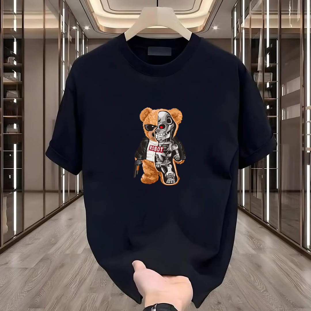 Robot Ayı Baskılı Tshirt