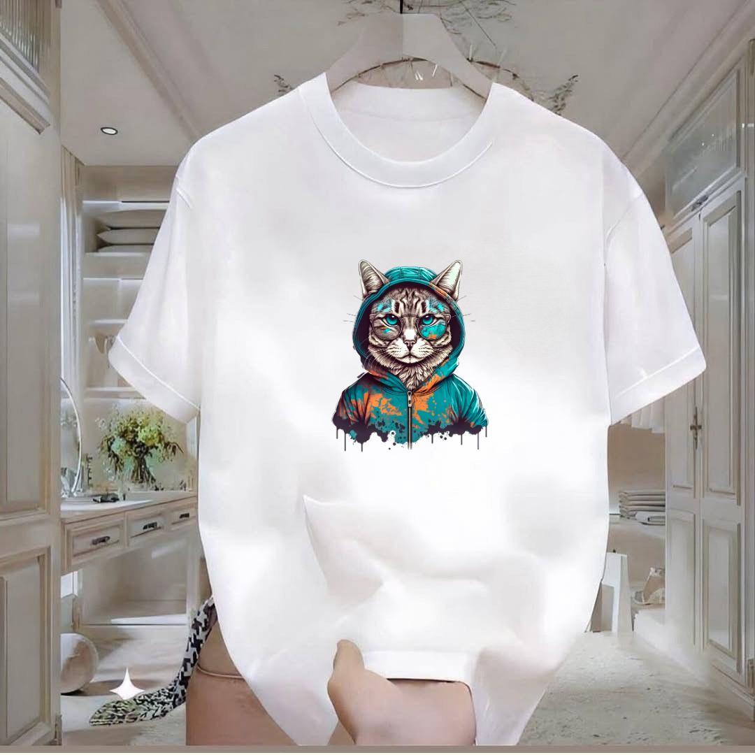Kedi Baskılı Tshirt