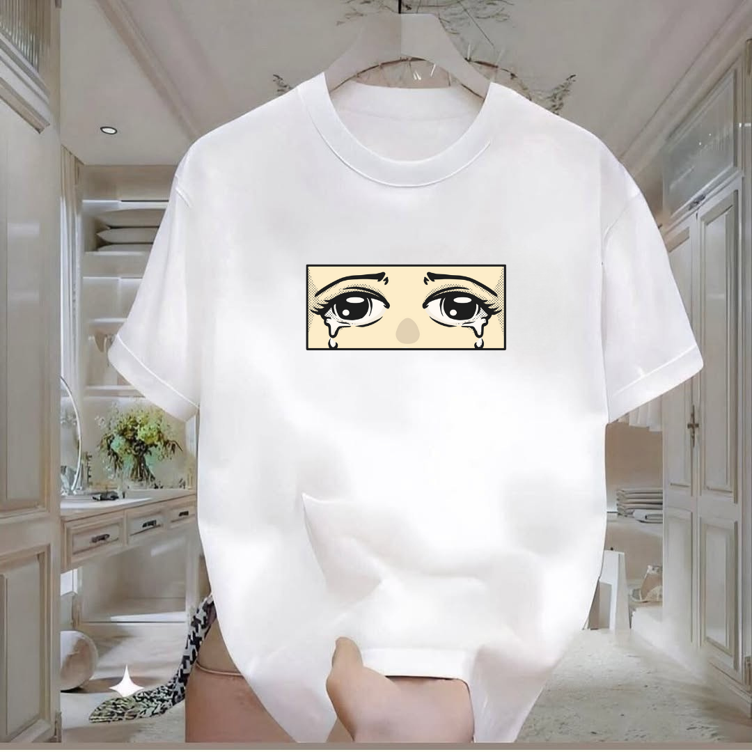 Ağlayan Göz Baskılı Tshirt