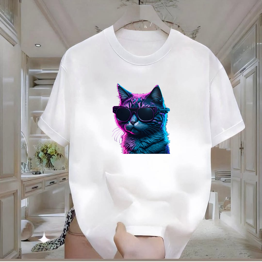 Kedi Baskılı Tshirt