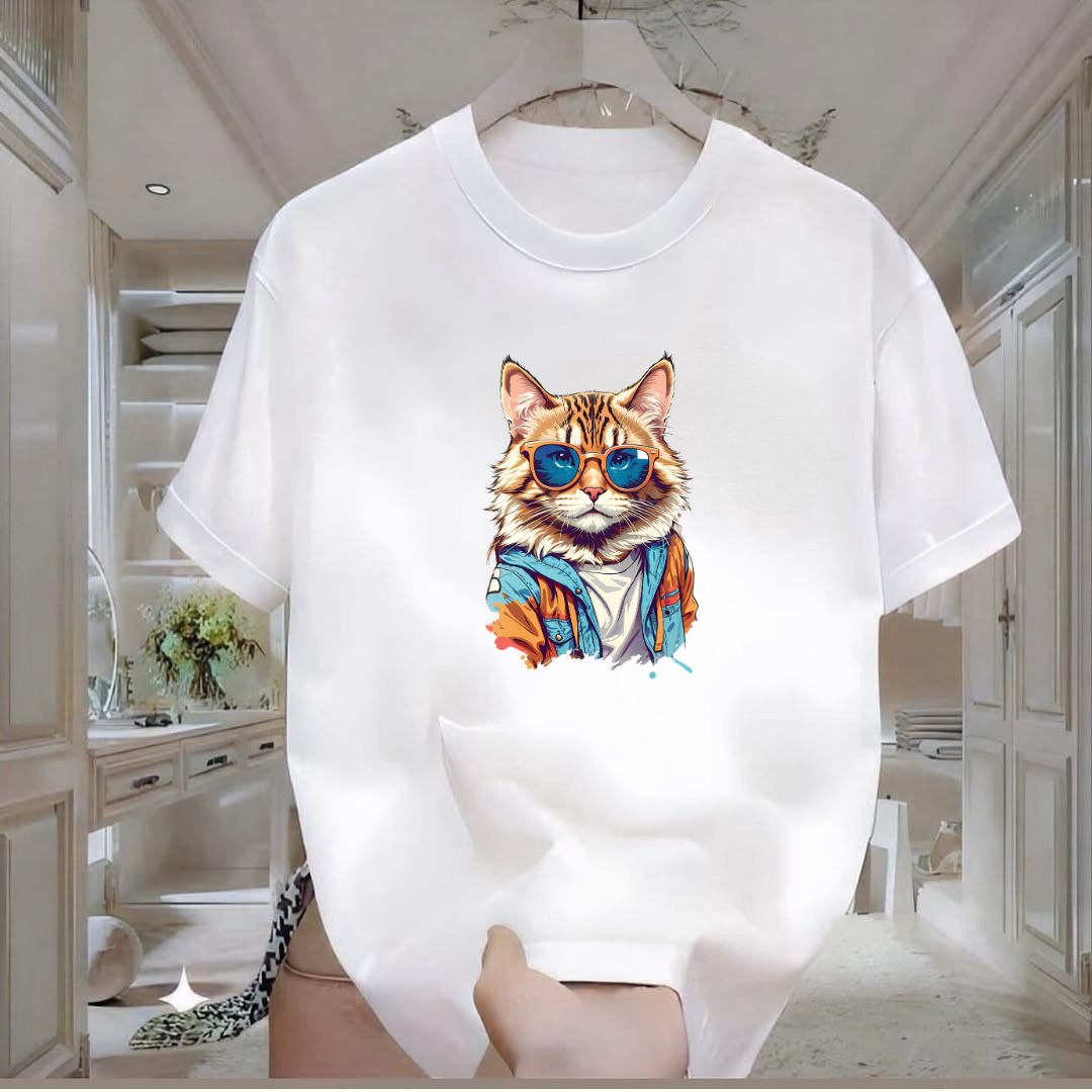 Kedi Baskılı Tshirt