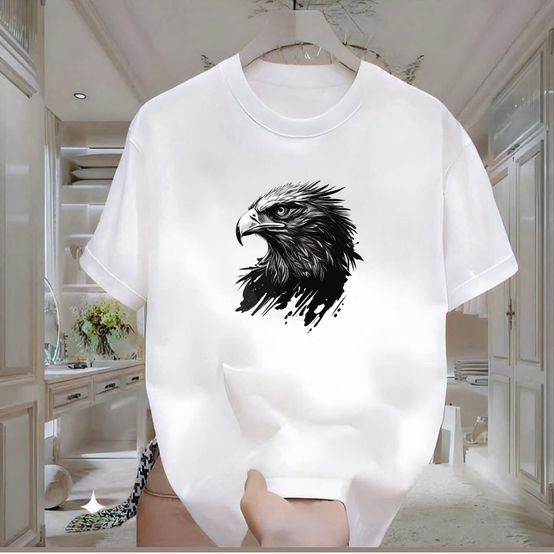 Kartal Baskılı Tshirt