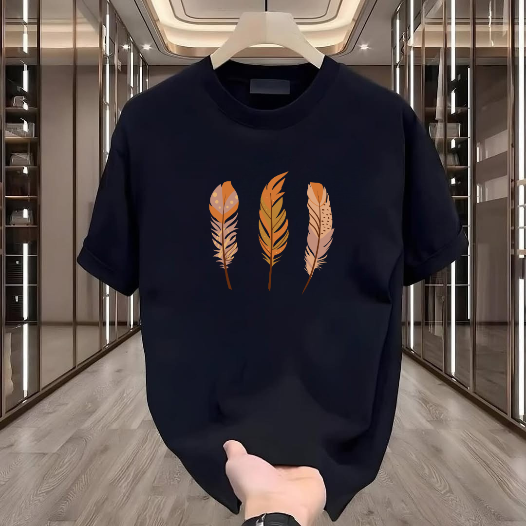 Leaf Baskılı Tshirt