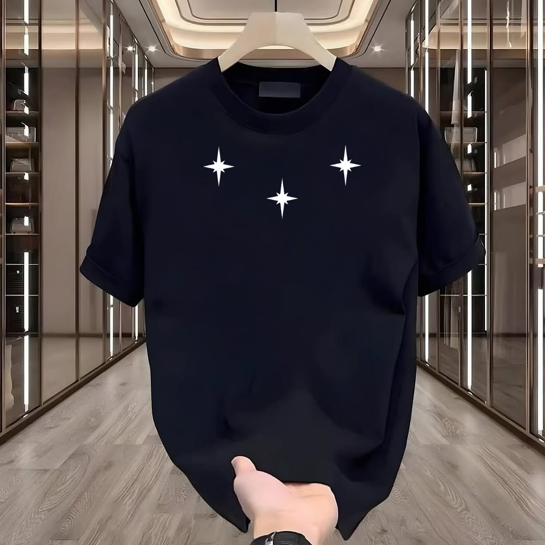 3 Yıldız Baskılı Tshirt