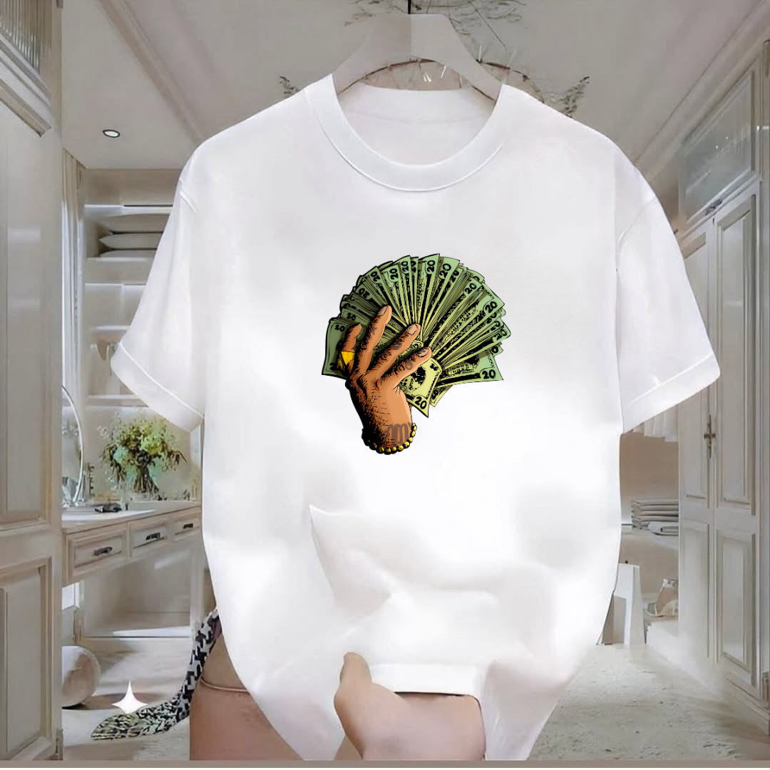 Money Baskılı Tshirt