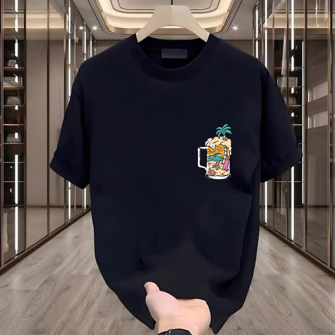 Bira Baskılı Tshirt