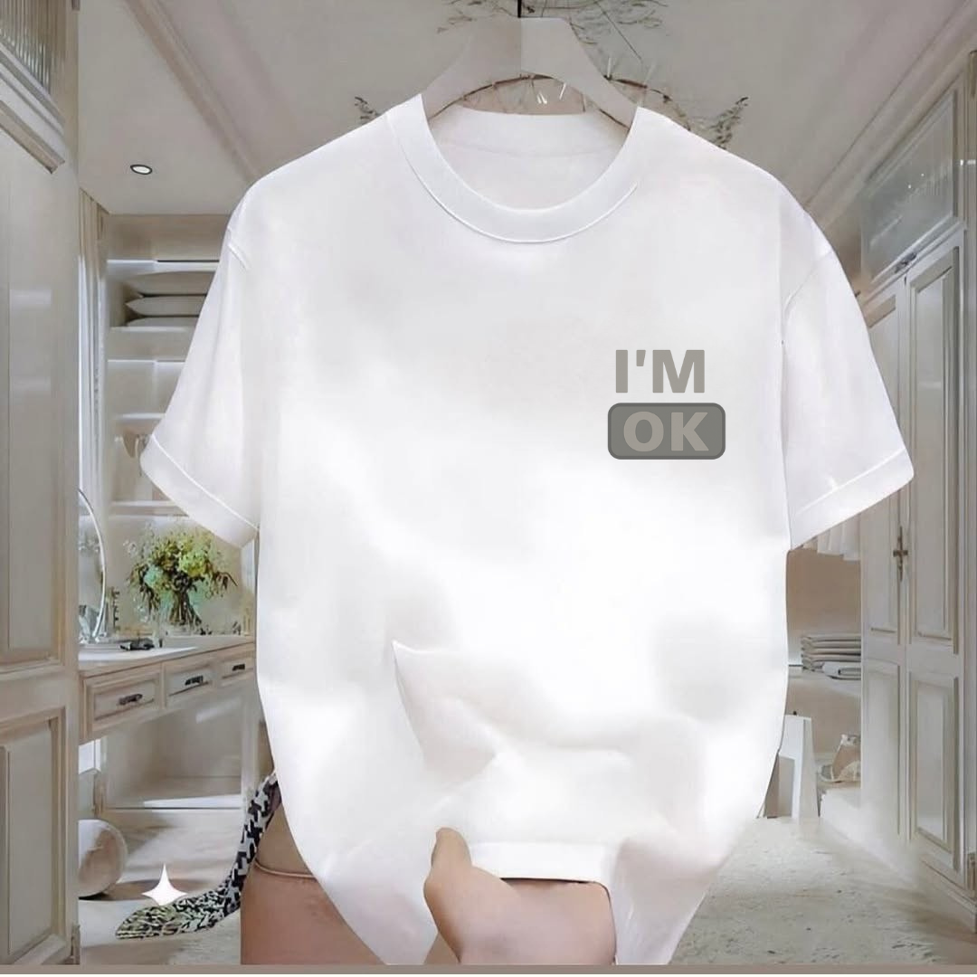 I’m Ok baskılı Tshirt