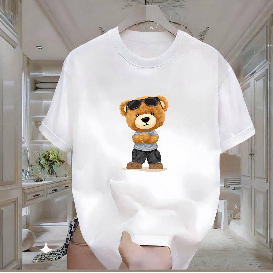 Ayı Baskılı Tshirt