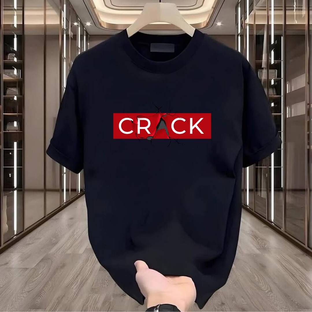 Crack Baskılı Tshirt