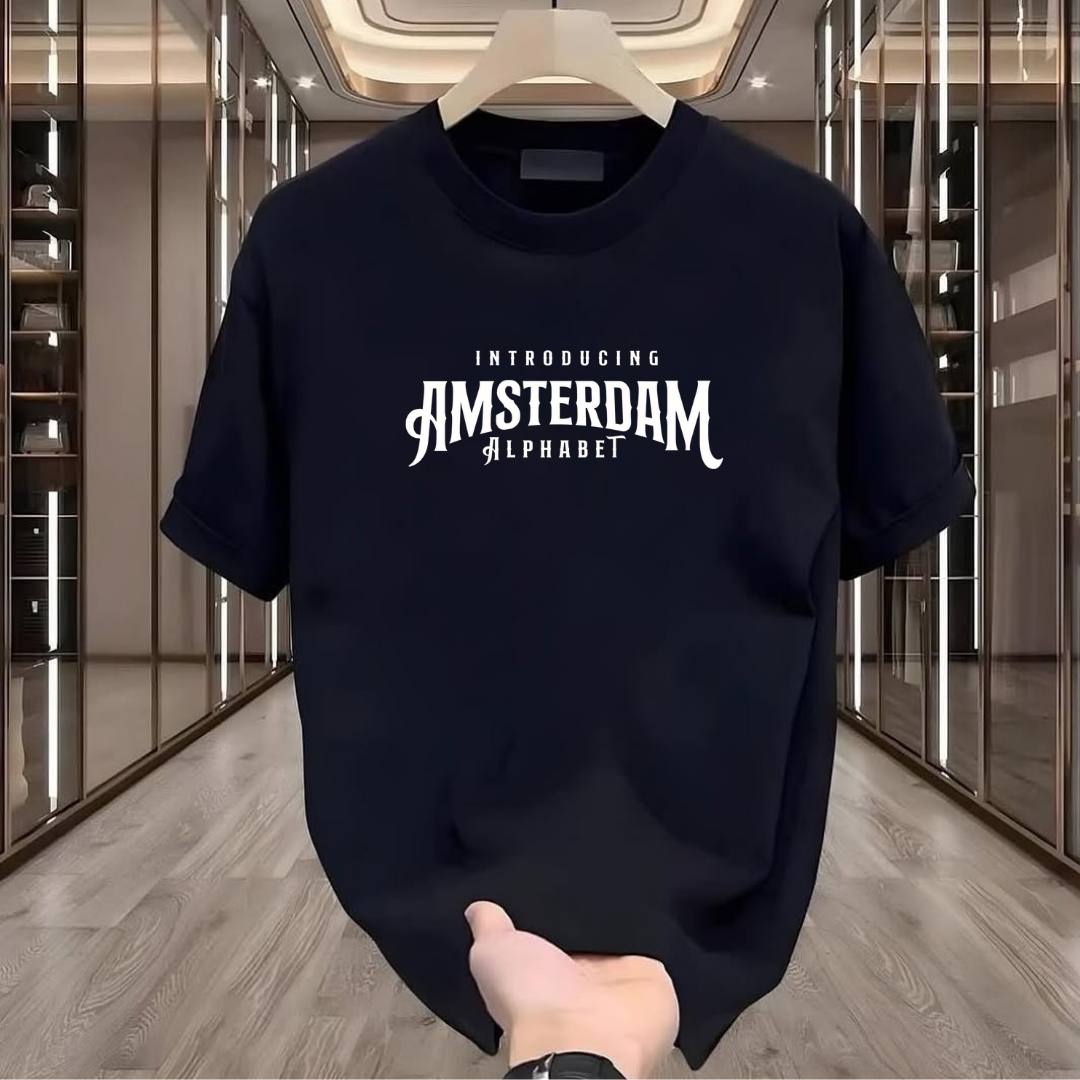 Amsterdam Baskılı Tshirt