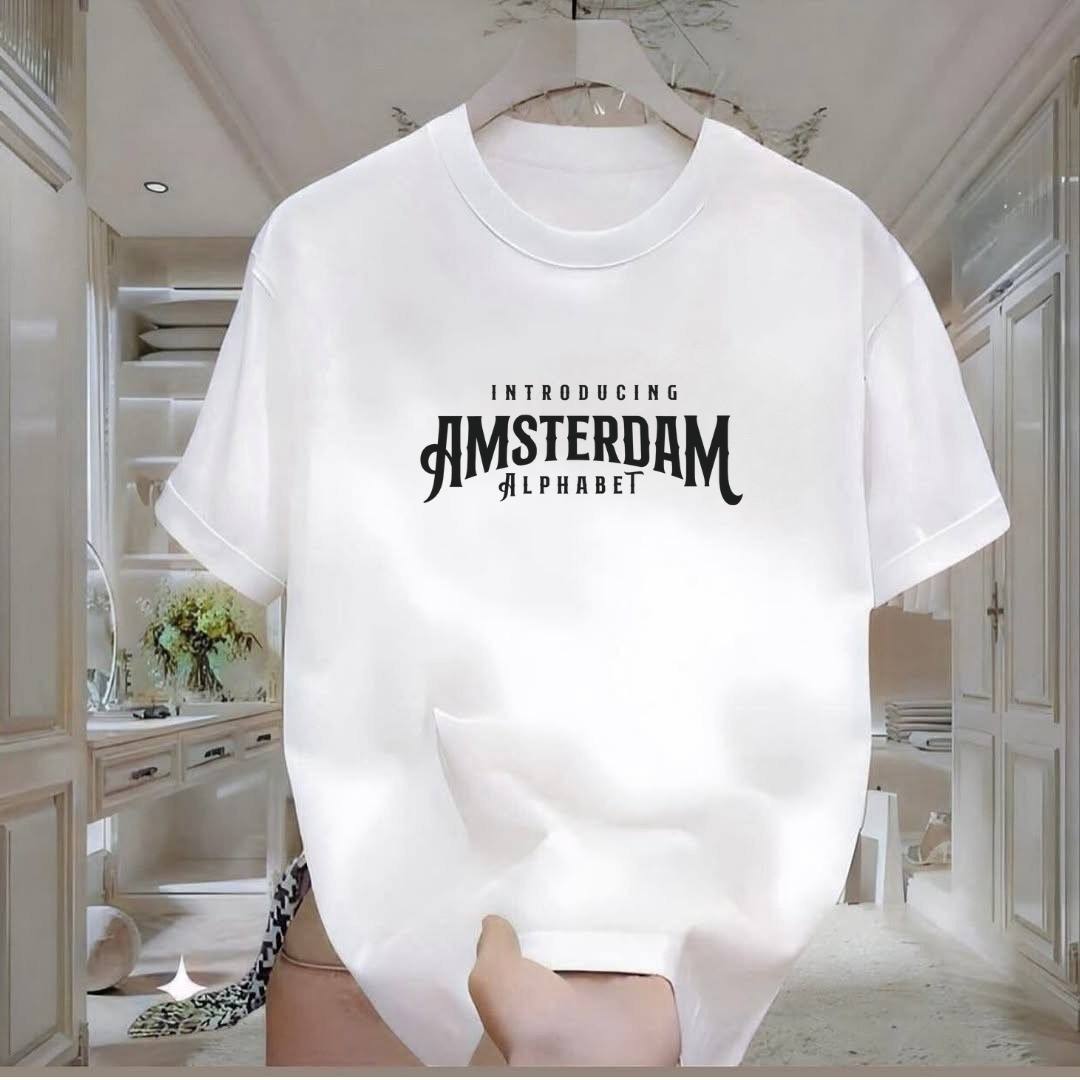 Amsterdam Baskılı Tshirt